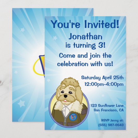 Arte Tatsache Einladung (Vorne/Hinten)