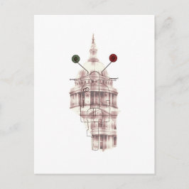 Arte Vespa Arquitetura "Memories from Paradise" Postkarte