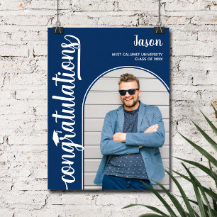 Arted Foto on Blue Abschluss Poster