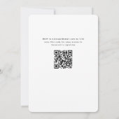 Arted Text Modern Simple Brautparty Einladung (Rückseite)