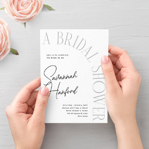 Arted Text Modern Simple Brautparty Einladung