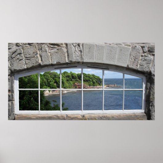 Arted Window with Sea View Poster (Vorne)