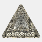 Artefakte - dreieckige Fliege Dreieckiger Aufkleber (Vorderseite)