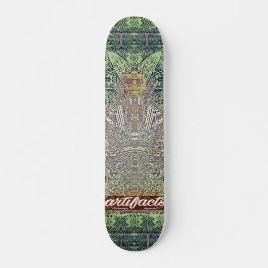 Artefakte - grüne wiseman Testplattform Skateboard (Vorne)