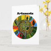 Artemanta Karte (Gelbe Blume)