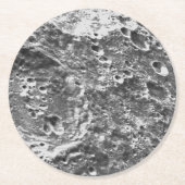 Artemis 1 Moon Mission Lunar Bild Runder Pappuntersetzer (Vorderseite)
