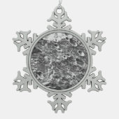 Artemis 1 Moon Mission Lunar Bild Schneeflocken Zinn-Ornament (Vorderseite)