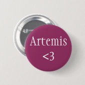 Artemis <3 Göttin der Jagd Button (Vorne & Hinten)