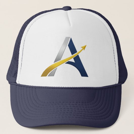 Artemis Ascent “A” Insignia Hat – Minimal Space Mi Truckerkappe (Vorderseite)
