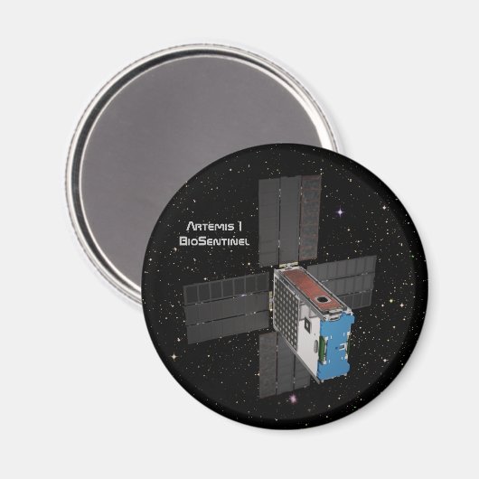 Artemis BioSentinel CubeSat Magnet (Vorderseite/Rückseite)
