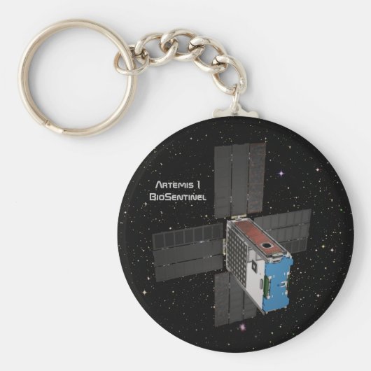 Artemis BioSentinel CubeSat Schlüsselanhänger (Vorne)