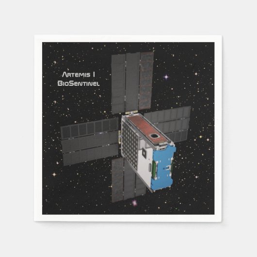 Artemis BioSentinel CubeSat Serviette (Vorderseite)