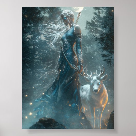 Artemis, die Huntress des Mondes - Göttin der Wild Poster (Vorne)