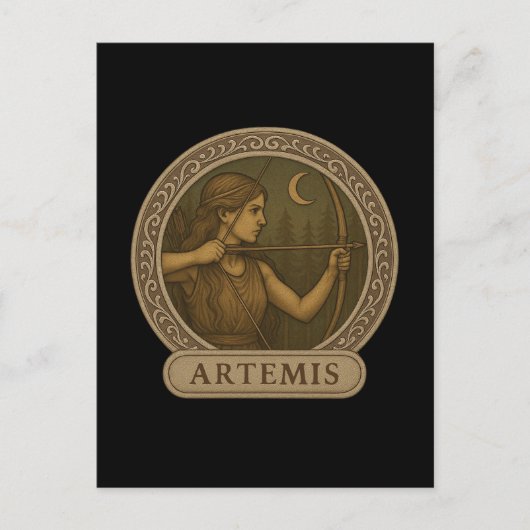 Artemis Göttin der Jagd Postkarte (Vorderseite)