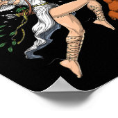 Artemis griechische Göttin der Jagd auf das alte G Poster (Ecke)