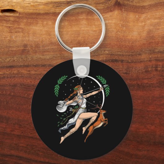 Artemis griechische Göttin der Jagd auf das alte G Schlüsselanhänger (Vorderseite)