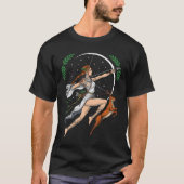 Artemis griechische Göttin der Jagd auf das alte G T-Shirt (Vorderseite)