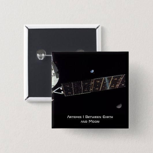 Artemis I Zwischen Erde und Mond Button (Vorne & Hinten)