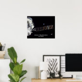 Artemis I Zwischen Erde und Mond Poster (Heimbüro)