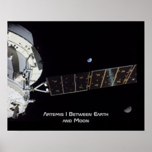 Artemis I Zwischen Erde und Mond Poster