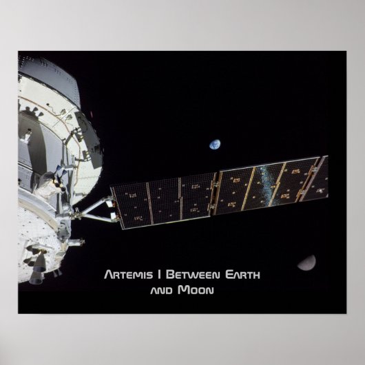 Artemis I Zwischen Erde und Mond Poster (Vorne)