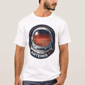 Artemis II Astronauten-Missions-Patch T-Shirt - Ma (Vorderseite)