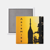Artemis II auf der Startrampe Magnet (Vorderseite/Rückseite)
