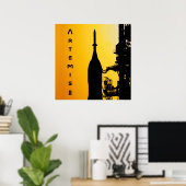Artemis II auf der Startrampe Poster (Heimbüro)