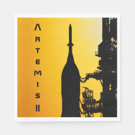 Artemis II auf der Startrampe Serviette