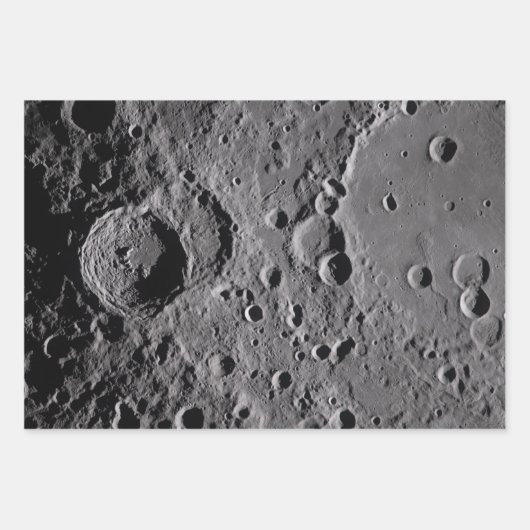 Artemis II Lunar Craters Geschenkpapier Set (Vorderseite)
