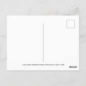 Artemis II Lunar Craters Postkarte (Rückseite)