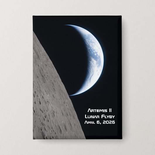 Artemis II Lunar Flyby Button (Vorderseite)