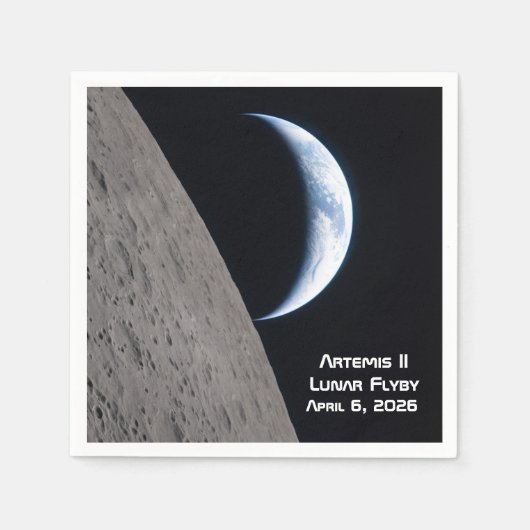 Artemis II Lunar Flyby Serviette (Vorderseite)
