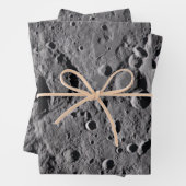 Artemis II Mondkrater Geschenkpapier Set (Beispiel)