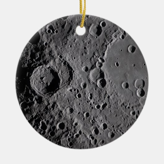 Artemis II Mondkrater Keramik Ornament (Vorne)