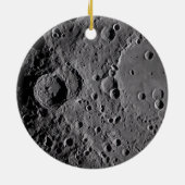 Artemis II Mondkrater Keramik Ornament (Hinten)