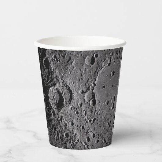 Artemis II Mondkrater Pappbecher (Vorderseite)