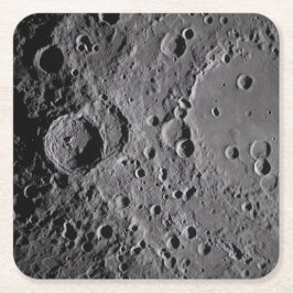 Artemis II Mondkrater Rechteckiger Pappuntersetzer