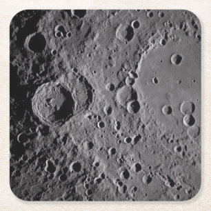 Artemis II Mondkrater Rechteckiger Pappuntersetzer