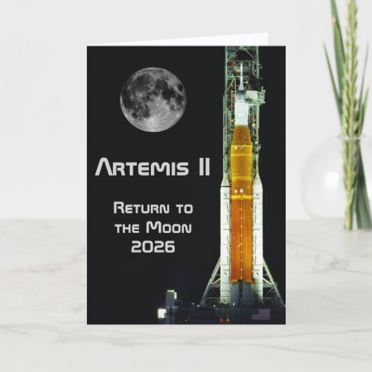 Artemis-II-Mondmission Karte (Vorderseite)