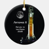 Artemis-II-Mondmission Keramik Ornament (Hinten)