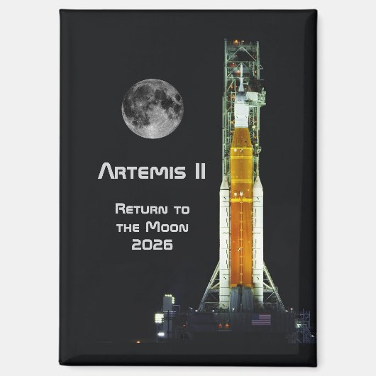 Artemis-II-Mondmission Magnet (Vorderseite)