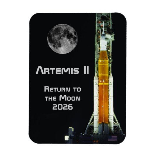 Artemis-II-Mondmission Magnet (Vertikal)