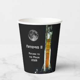 Artemis-II-Mondmission Pappbecher
