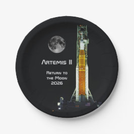 Artemis-II-Mondmission Pappteller
