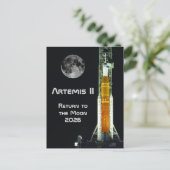 Artemis-II-Mondmission Postkarte (Stehend Vorderseite)