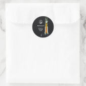 Artemis-II-Mondmission Runder Aufkleber (Tasche)