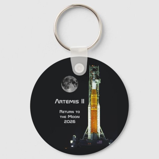 Artemis-II-Mondmission Schlüsselanhänger (Vorderseite)