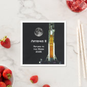 Artemis-II-Mondmission Serviette (Beispiel)