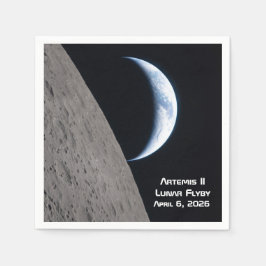 Artemis II Mondvorbeiflug Serviette